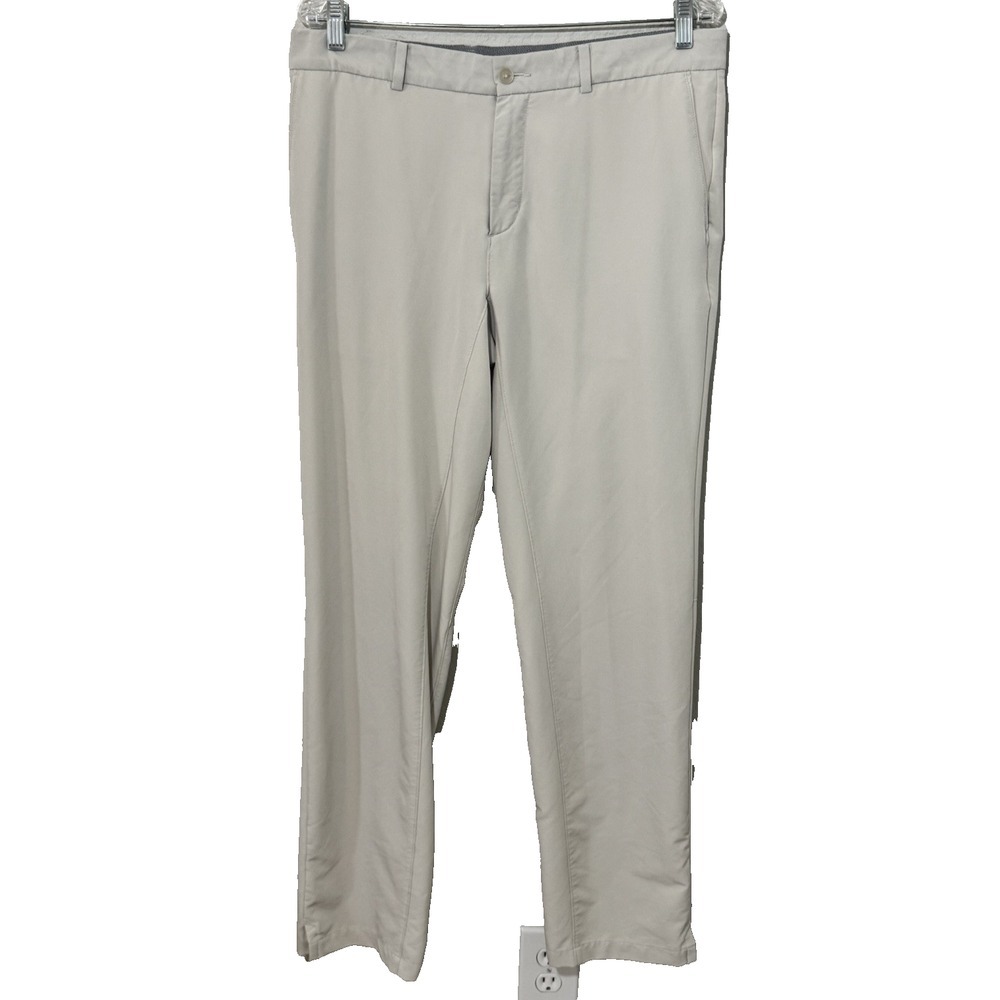 Nike Tour Performance Dri-Fit Tan Golf Pants Grip Waist Mens‎ Size 34 x 32